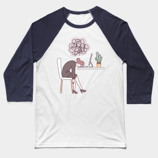 Bored Girl || Boring life Baseball T-Shirt